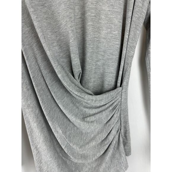 Ann Taylor Ruching Long Sleeves Blouse, Gray, Sz: S, 57-19 - Picture 11 of 15